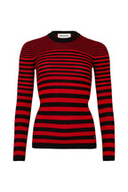 Jersey ML - Rayas Negro Y Rojo - Mujer