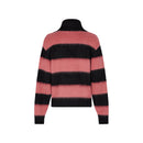 Pull - Rayures Noir/Rose - Femme