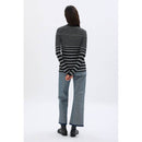 Pull - Raye Noir/Argent - Femme