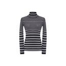 Pull - Raye Noir/Argent - Femme