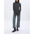 Pull - Raye Noir/Argent - Femme