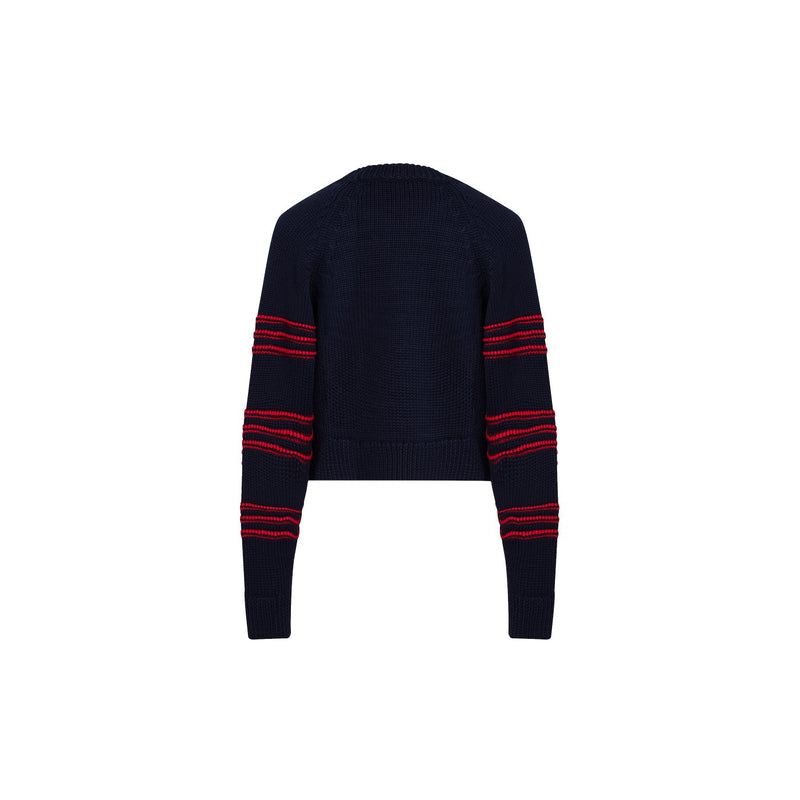 Pull - Raye Bleu/Rouge - Femme