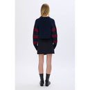 Pull - Raye Bleu/Rouge - Femme