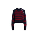 Pull - Raye Bleu/Rouge - Femme