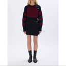 Pull - Raye Bleu/Rouge - Femme