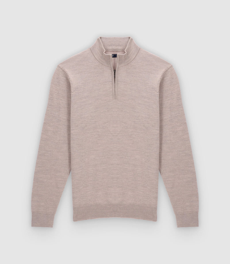 Pull Col Montant Taupe