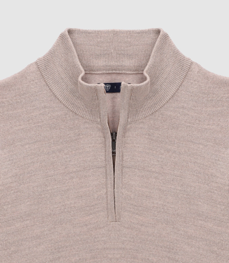 Pull Col Montant Taupe