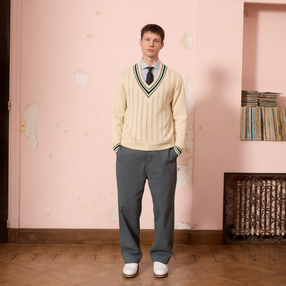 Pull Cricket En Coton Écru