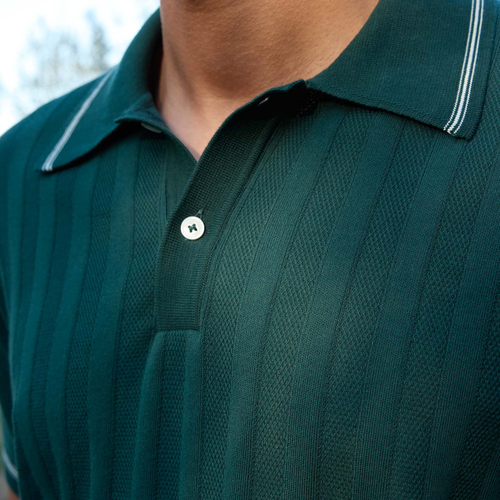 Polo En Maille Vert
