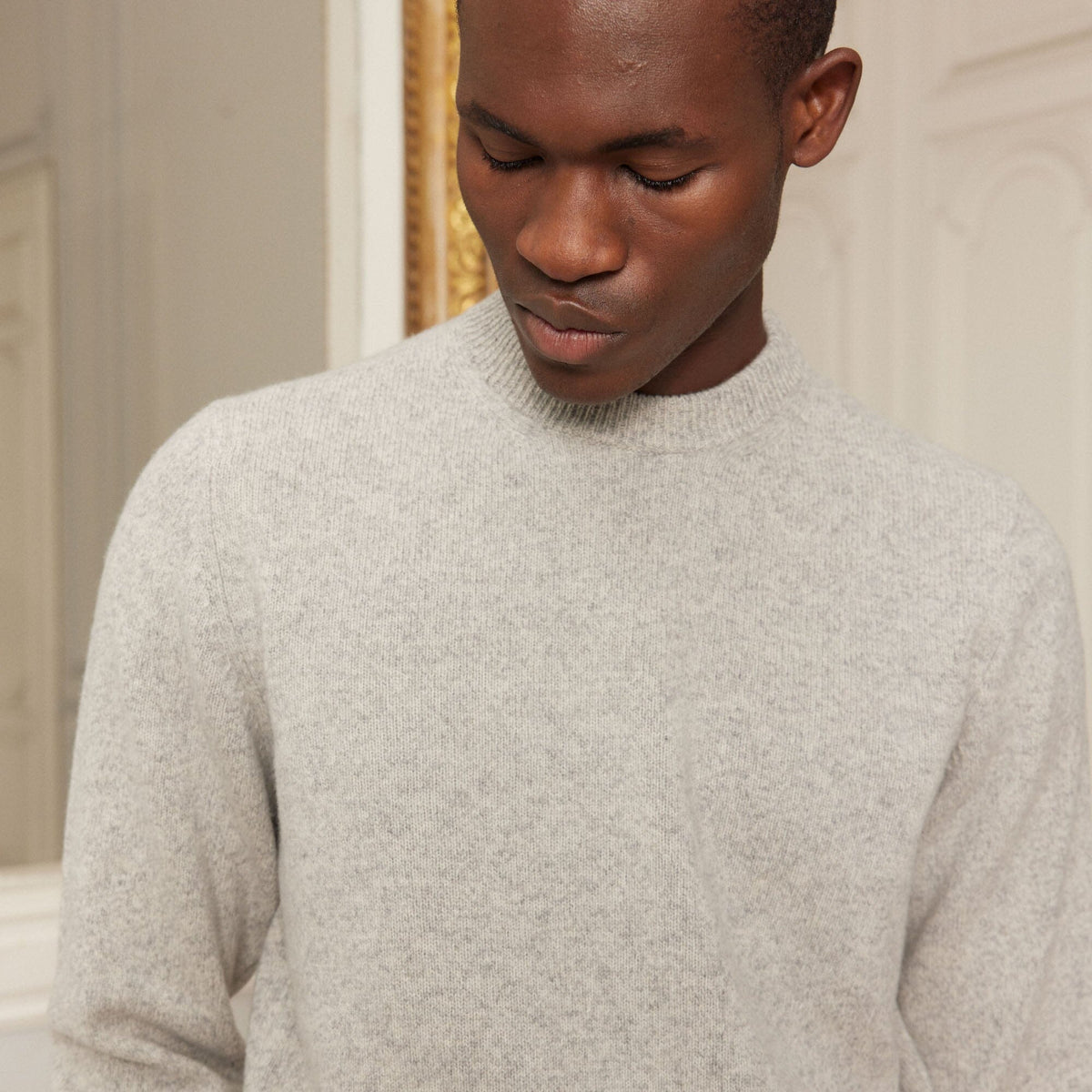Pull En Laine Mérinos Super Geelong Gris