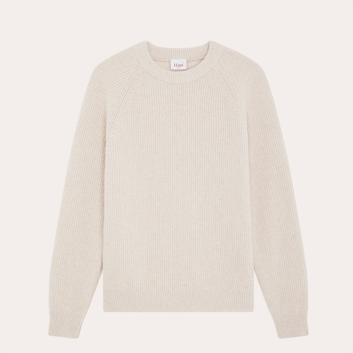 Pull En Laine Mérinos Beige