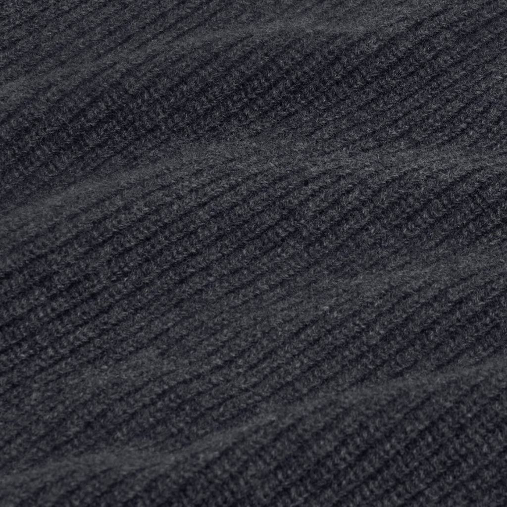 Pull En Laine Mérinos Gris Anthracite