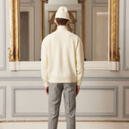 Cardigan En Laine Mérinos Écru