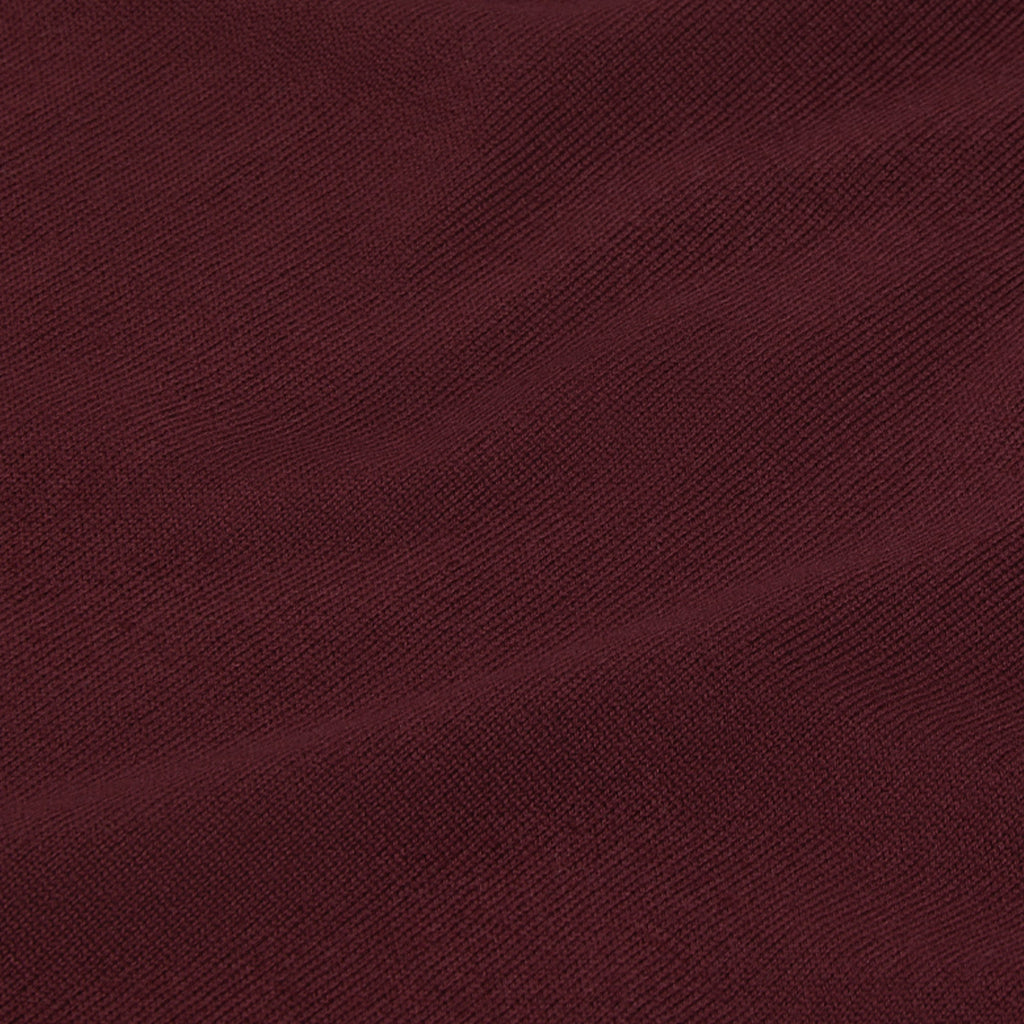 Pull À Col Roulé En Laine Mérinos Bordeaux