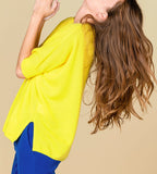 Poncho Cuello Redondo Mc - Olympe - Citron - Mujer