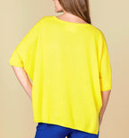 Poncho Cuello Redondo Mc - Olympe - Citron - Mujer