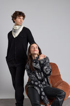 Presley Bandana Jumper - Black White - Women