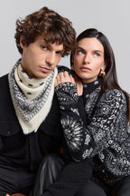 Presley Bandana Jumper - Black White - Women