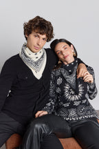 Presley Bandana Jumper - Black White - Women