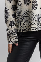 Jersey bandana Presley - Blanco negro - Mujer