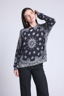 Pullover Bandana Apache - Noir Et Blanc - Femme