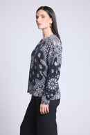 Pullover Bandana Apache - Noir Et Blanc - Femme