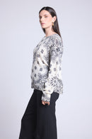 Pullover Bandana Apache - Blanc Et Noir - Femme