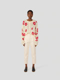 Pull Ellis En Maille Poppy Blanche