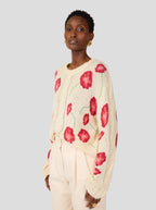 Pull Ellis En Maille Poppy Blanche