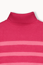 Malo Sweater - Fuchsia Pink Stripe
