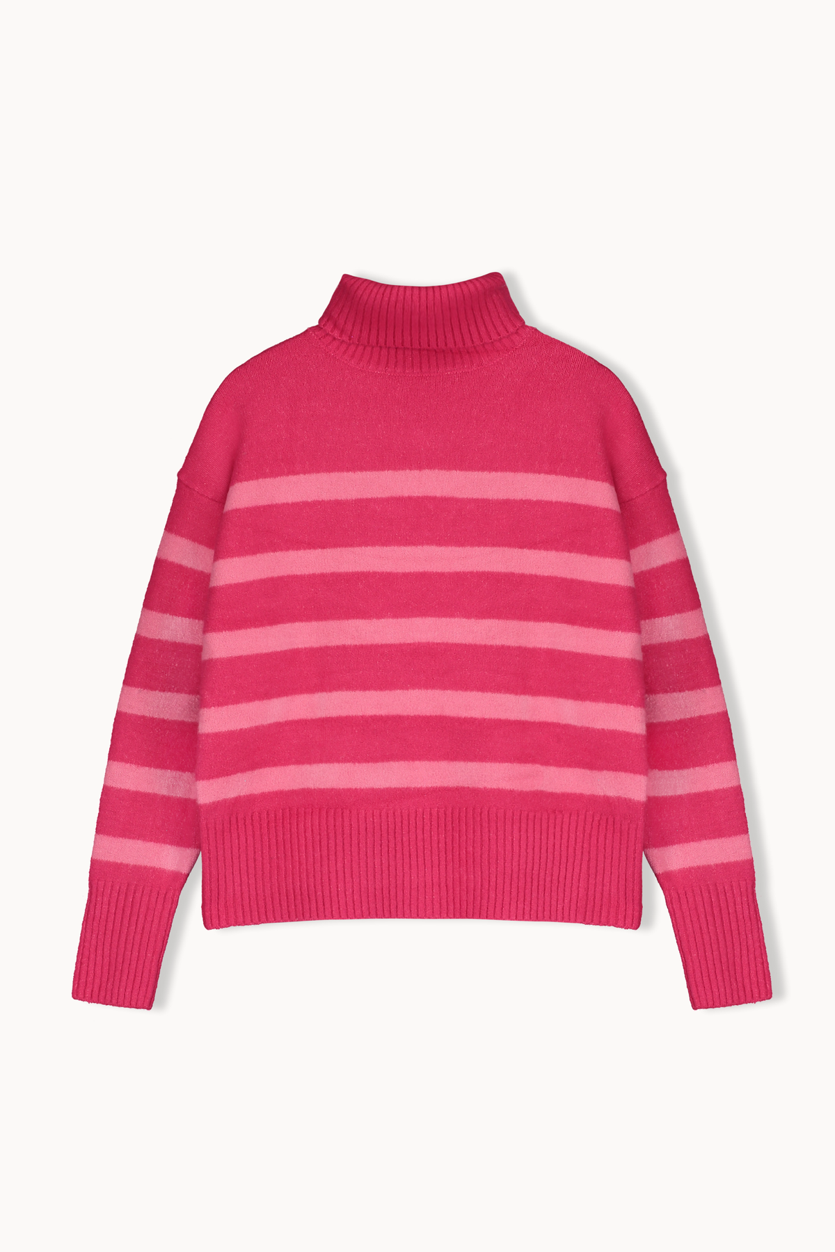 Malo Sweater - Fuchsia Pink Stripe