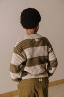 Jersey Marcelo Gris Claro Y Oliva