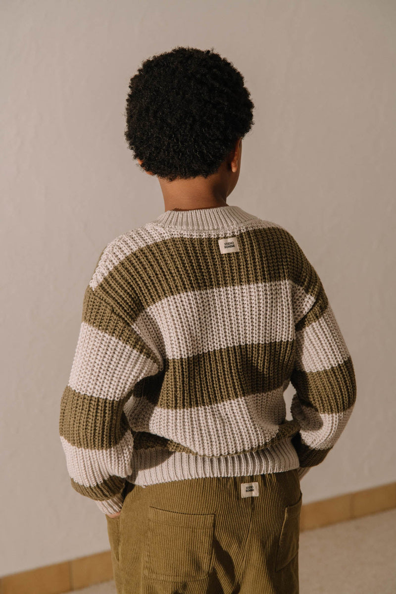 Jersey Marcelo Gris Claro Y Oliva