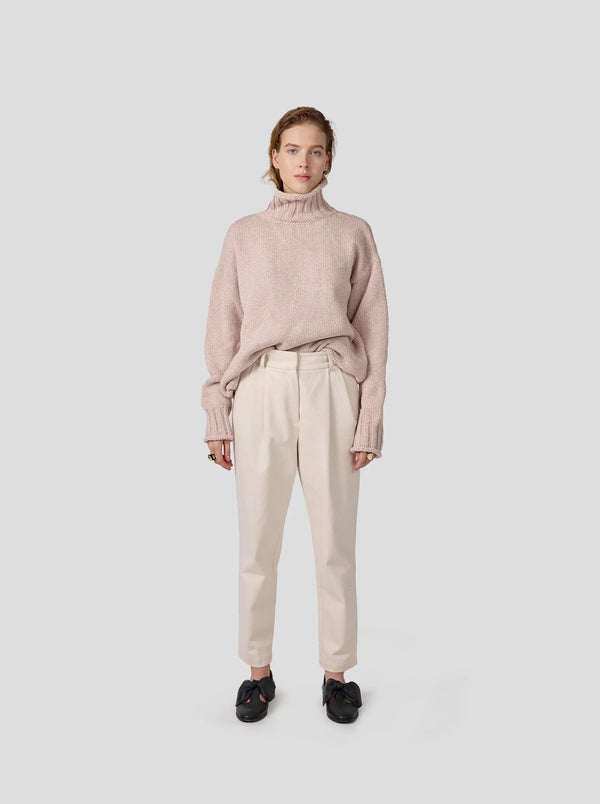 Rollkragenpullover Opale Aus Strick Craie