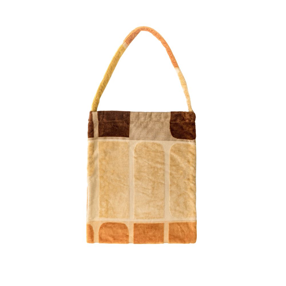 Bolso de mano de rizo - Amarillo