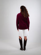 Veste Worker Côtelé Prune