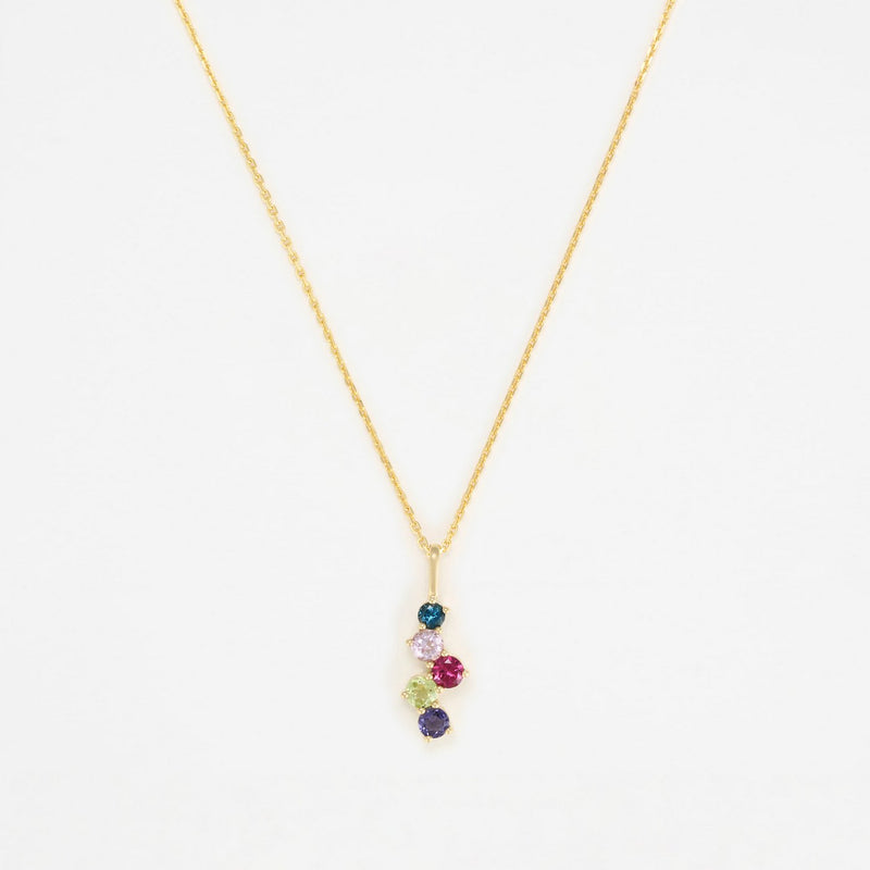 "Tamworth" Pendant Lbt0.08/1 Pa0.11/1 Rh0.16/1 P0.10/1 Io0.08/1 - 375/1000 Yellow Gold