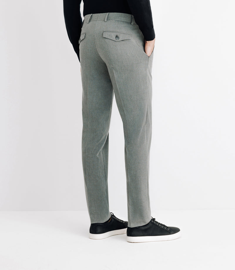 Pantalon Ville Ajusté Gris