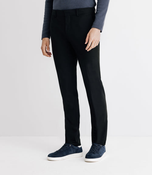 Pantalon ville ajusté noir - IZAC