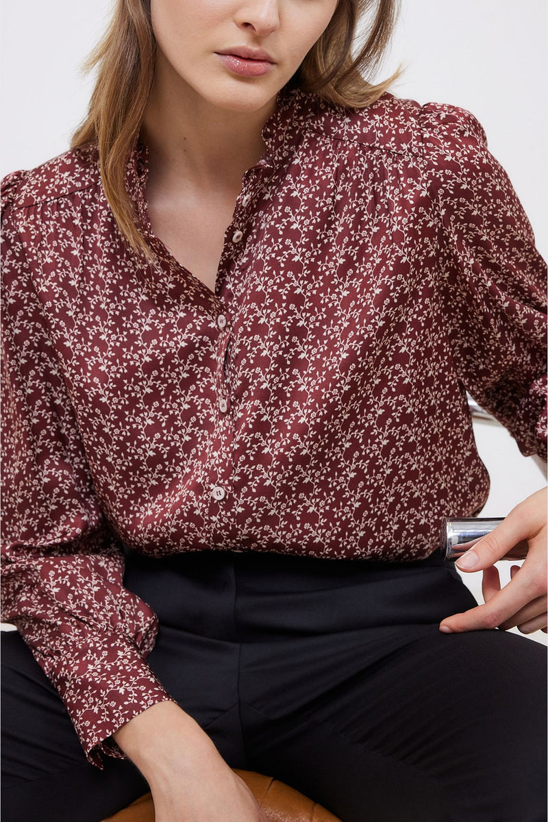 Camisa Clovis - Burdeos