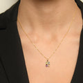 Pendentif "Cayuga" D0,04/7 Citrine 0,22/1 Améthyste 0,26/1 Topaze 0,35/1 & Périd - Or Jaune 375/1000