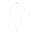 Pendentif "Tonga" D0,02/1 & Topaze 1,5/1 - Or Blanc 375/1000