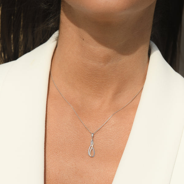 Pendentif "Infinito" Diamants 0,08/15