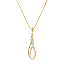 Colgante de Diamantes "Infinito" 0.08/15 - Oro Amarillo 375/1000