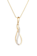 "Infinito" Diamond Pendant 0.08/15 - 375/1000 Yellow Gold