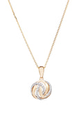 Colgante “Ojo Dorado” Diamantes 0.09/40