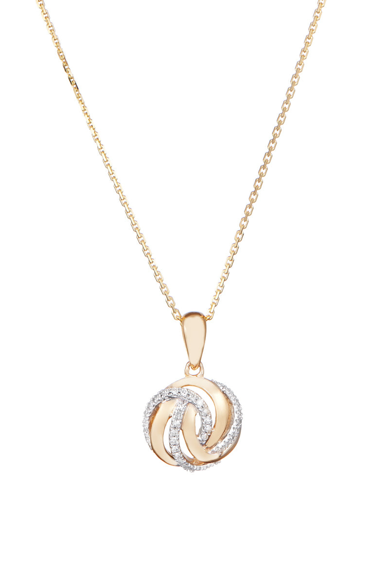 Colgante “Ojo Dorado” Diamantes 0.09/40