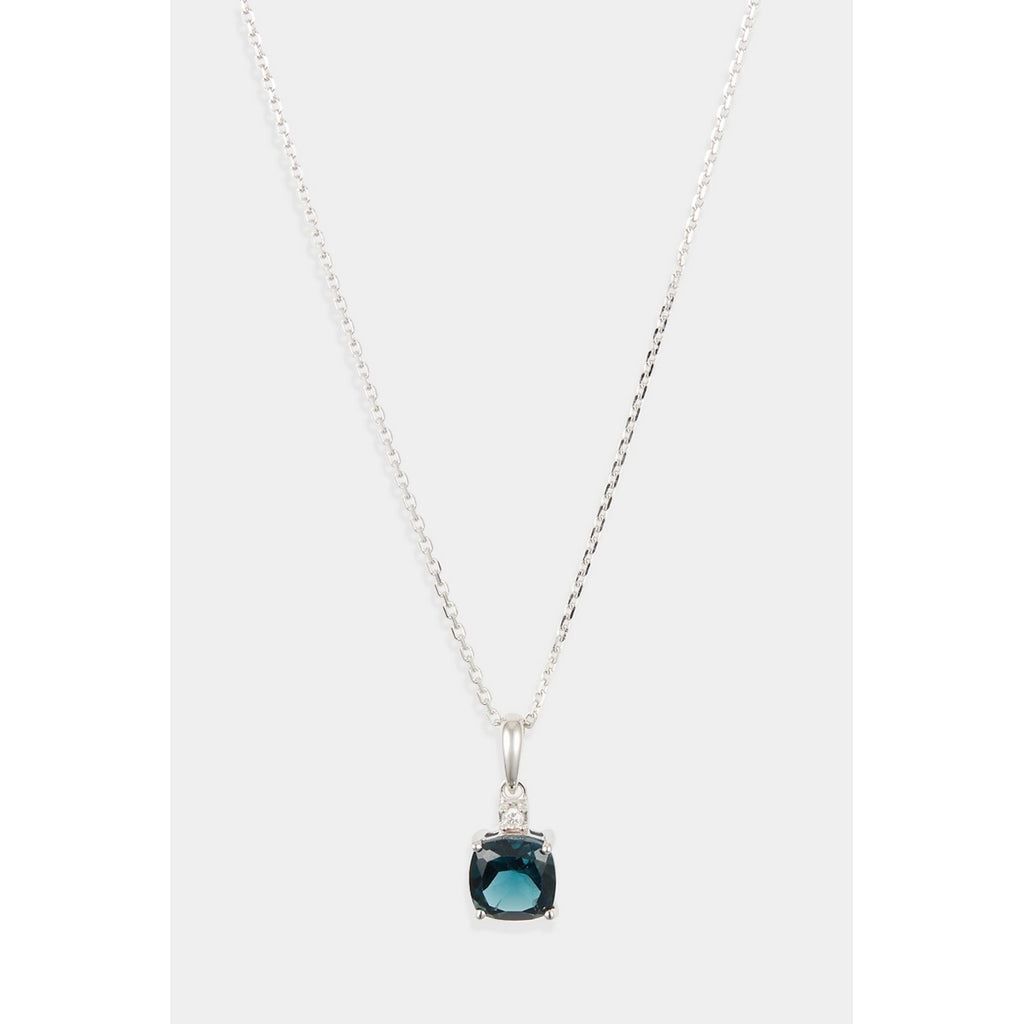 Pendentif "Tonga" Diamants 0,016/1 & Lbt1,32/1 - Or Blanc 375/1000