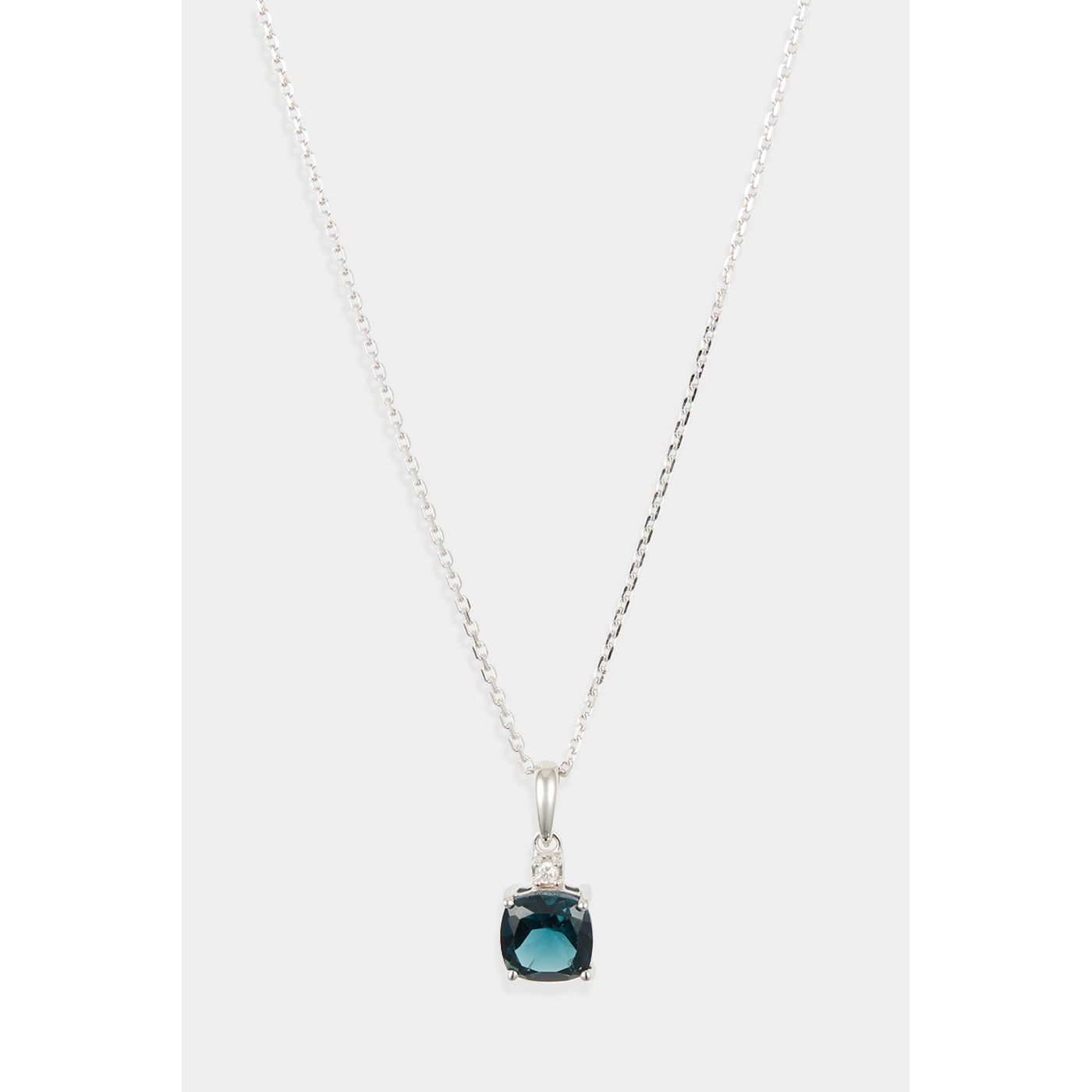 Pendentif "Tonga" Diamants 0,016/1 & Lbt1,32/1 - Or Blanc 375/1000