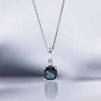 Pendentif "Tonga" Diamants 0,016/1 & Lbt1,32/1 - Or Blanc 375/1000